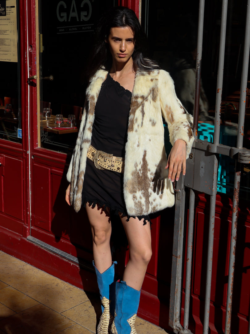 Vintage Rabbit Fur Coat