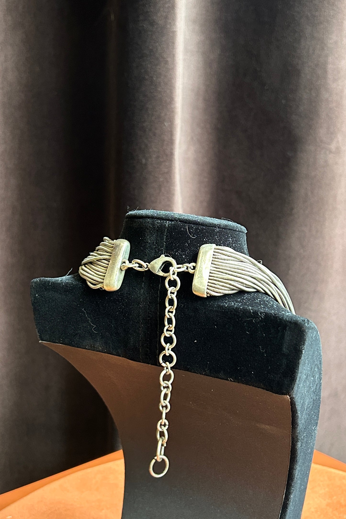 Métal Pointu Necklace Multi-Strand Silver-Tone