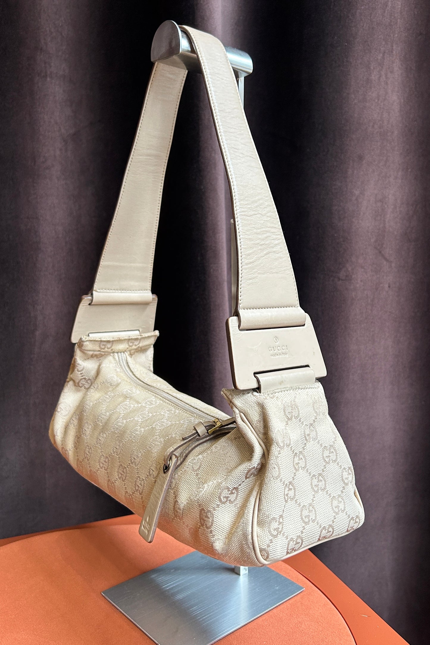 Vintage Monogram Baguette Gucci Bag