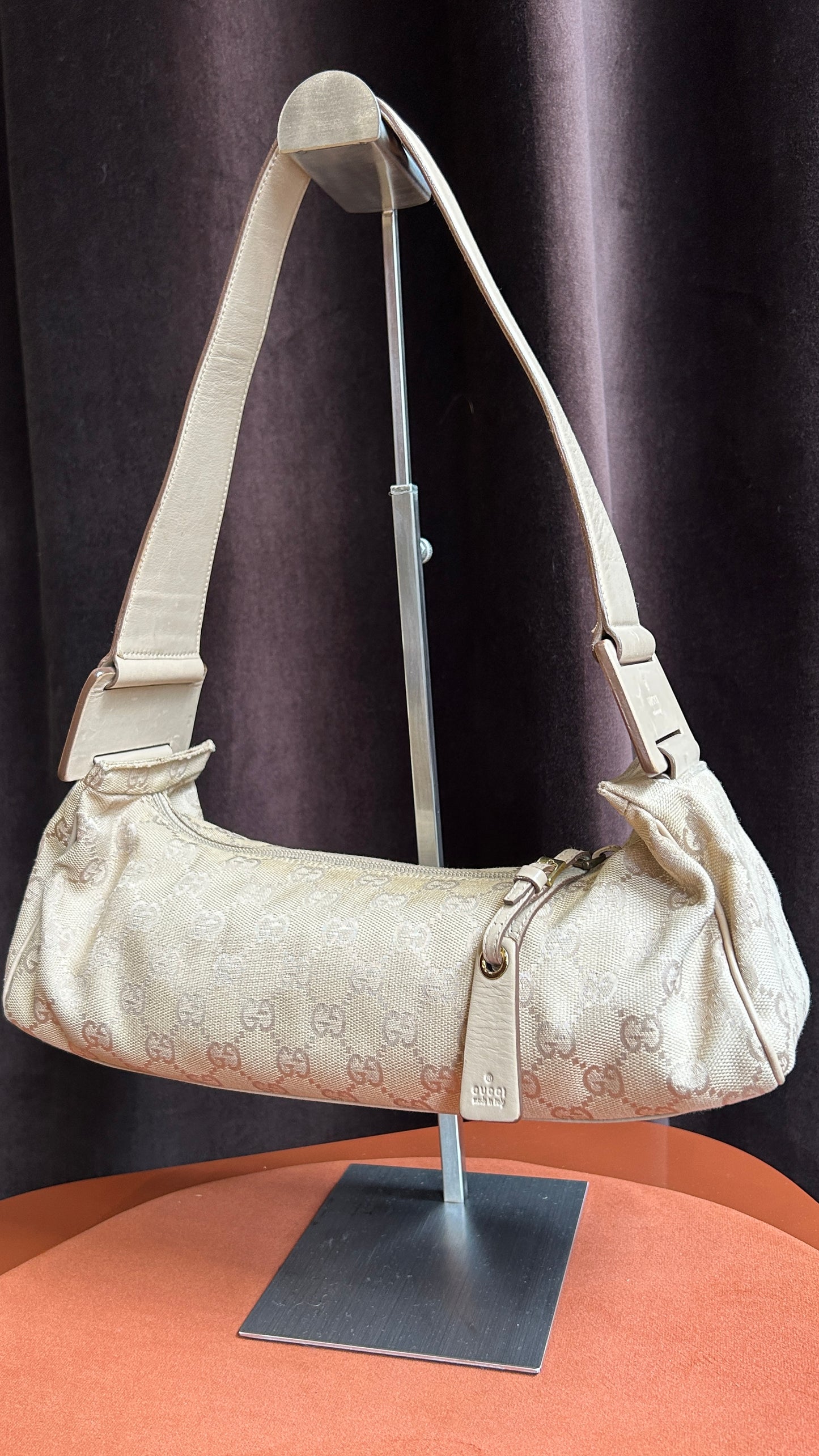 Vintage Monogram Baguette Gucci Bag