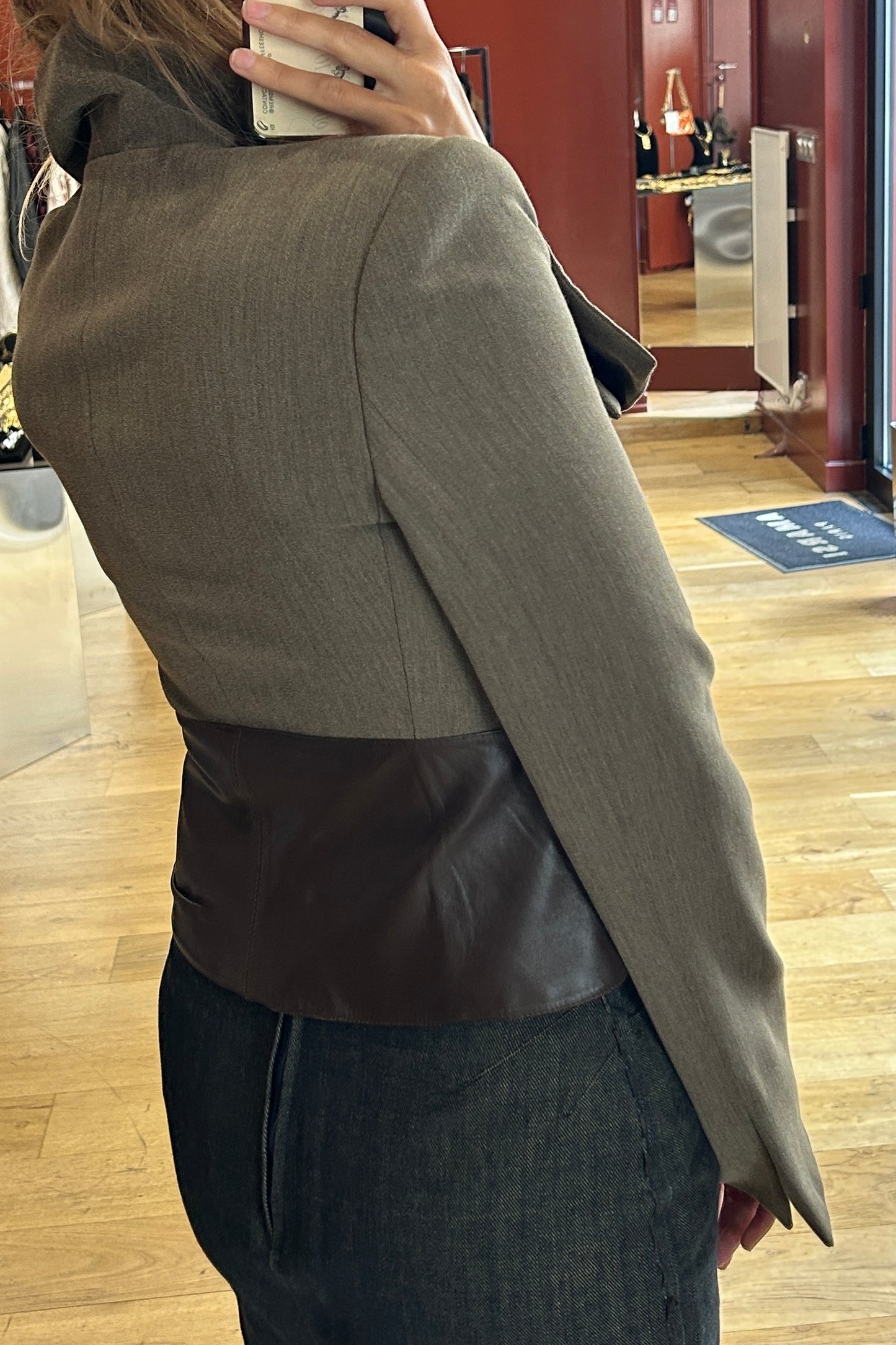 Structured Taupe Jacket Armani, 2000s