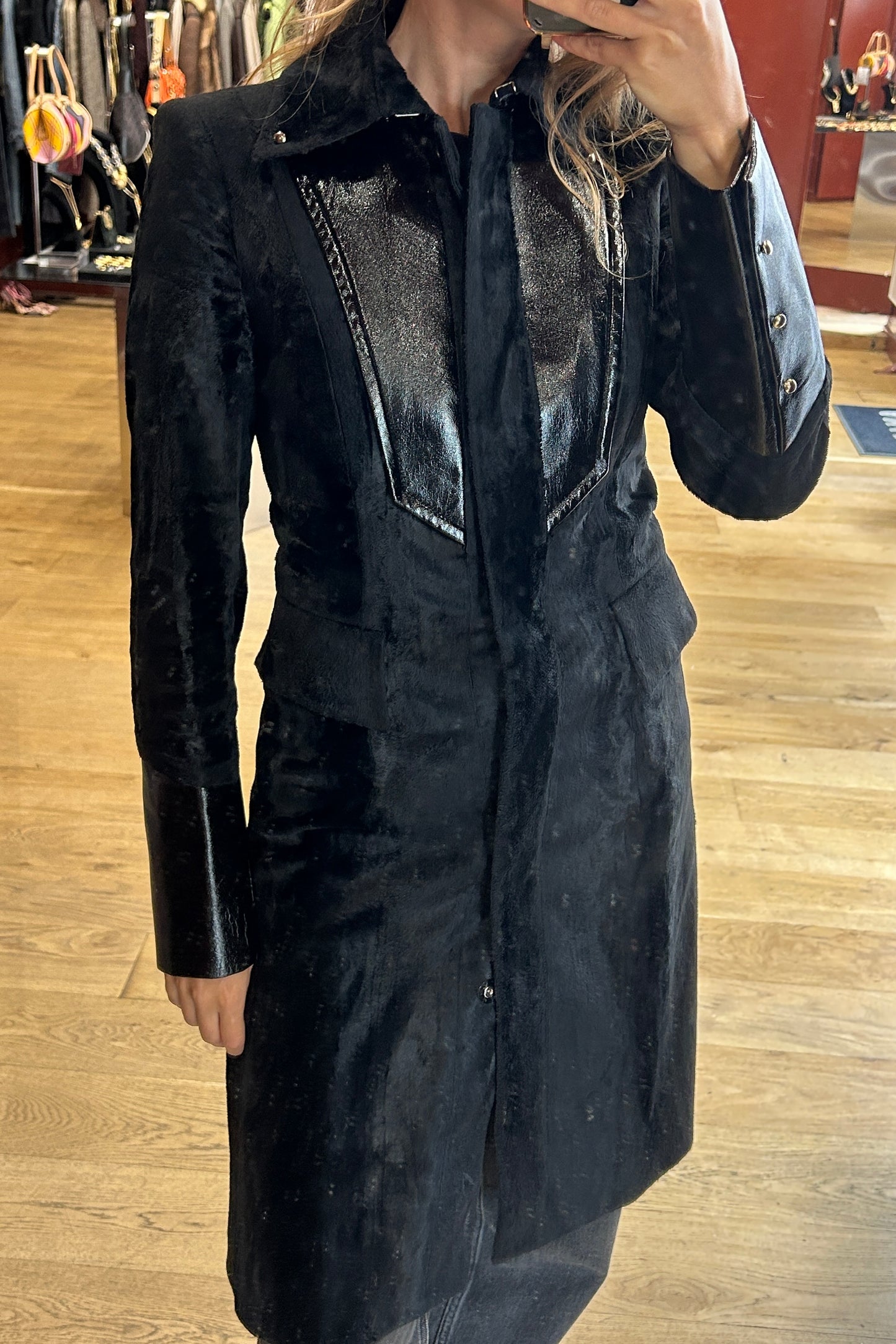 Black Long Coat Just Cavalli
