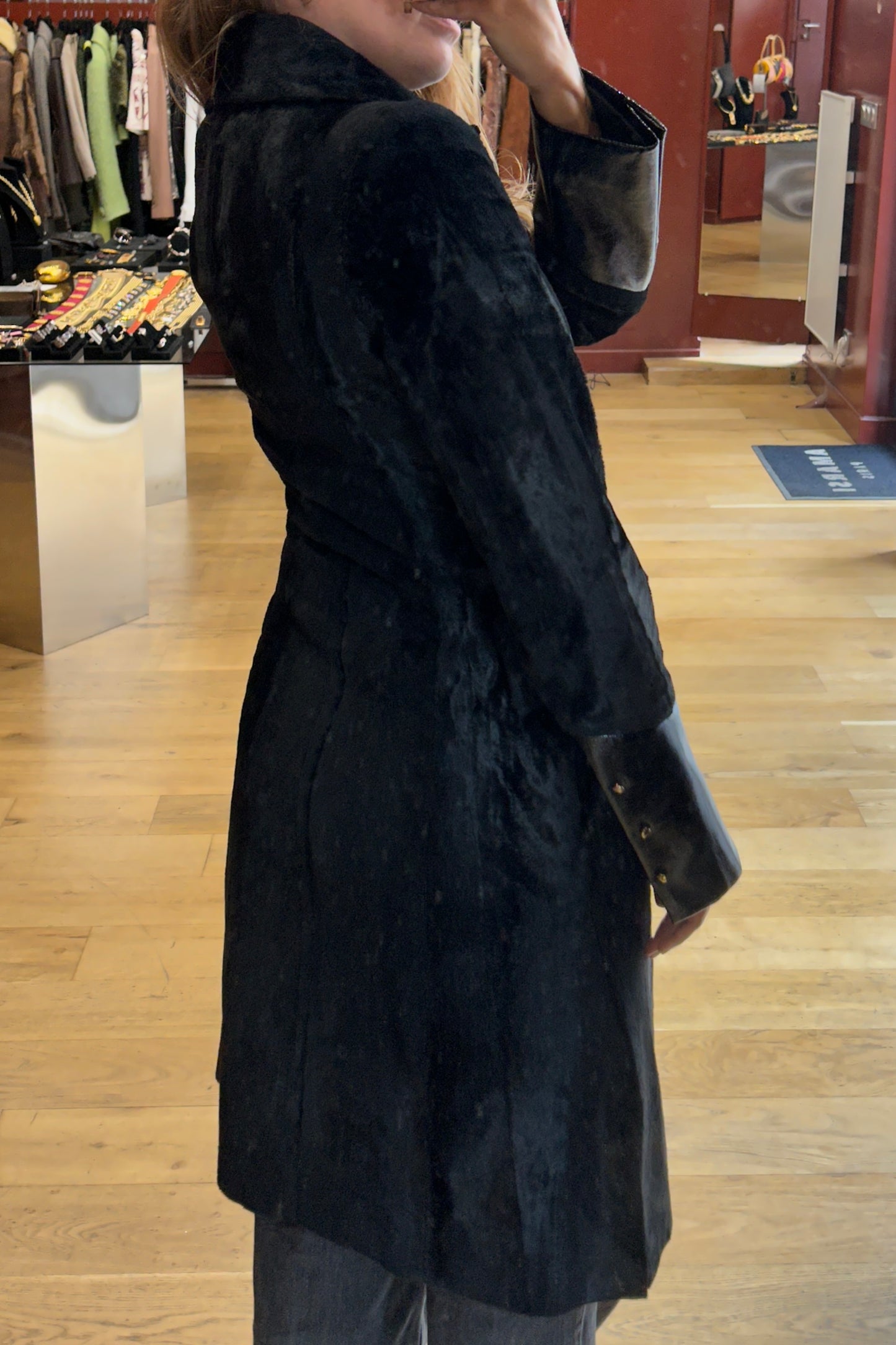 Black Long Coat Just Cavalli