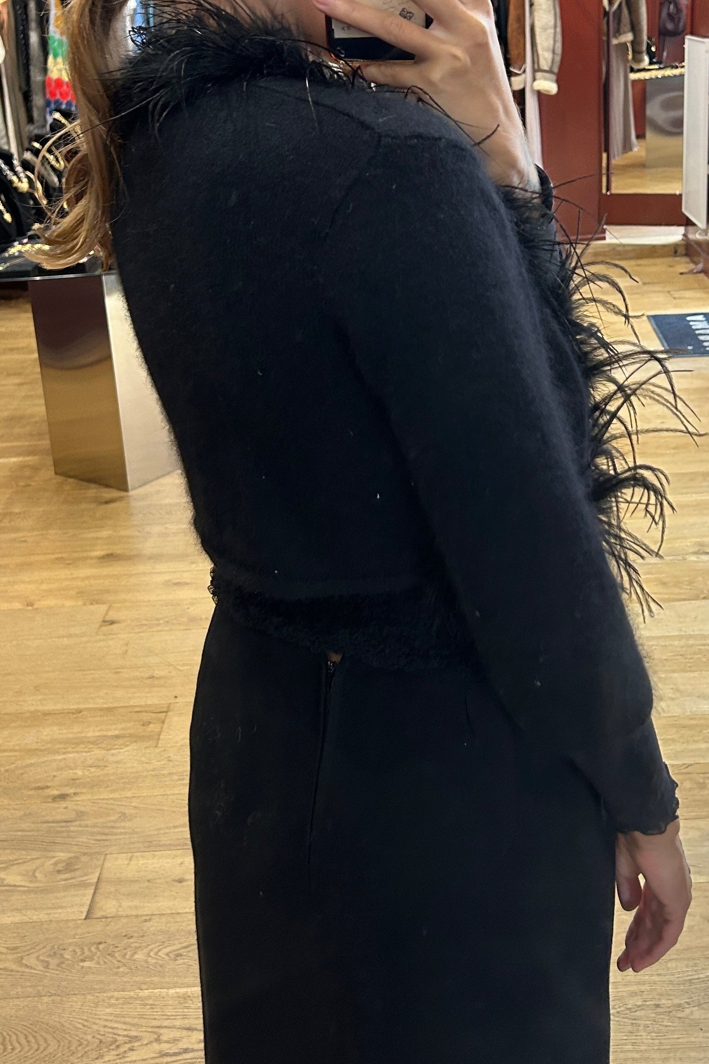 Vintage Black Feather Bolero – 123