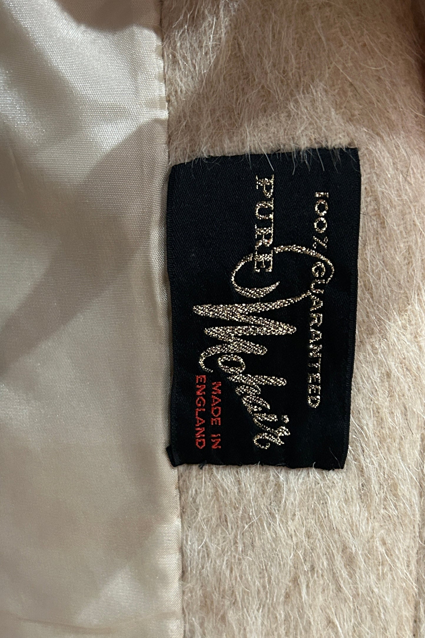 Vintage 70s Beige Mohair Coat