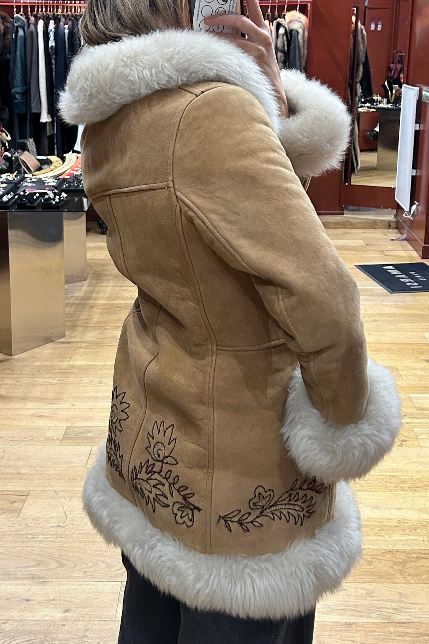 Vintage Authentic 70s Penny Lane Shearling Coat