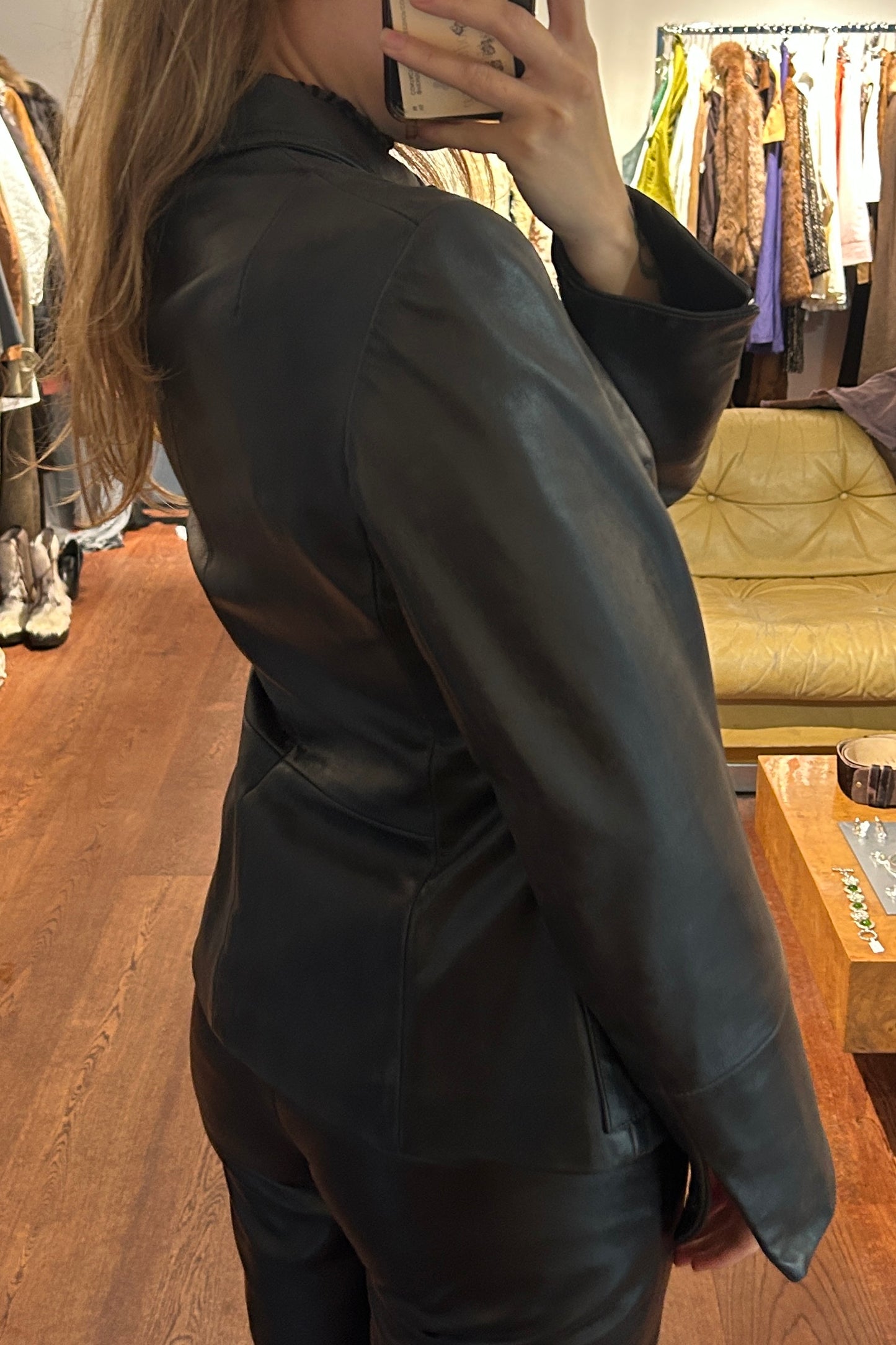 Vintage Black Leather Jacket