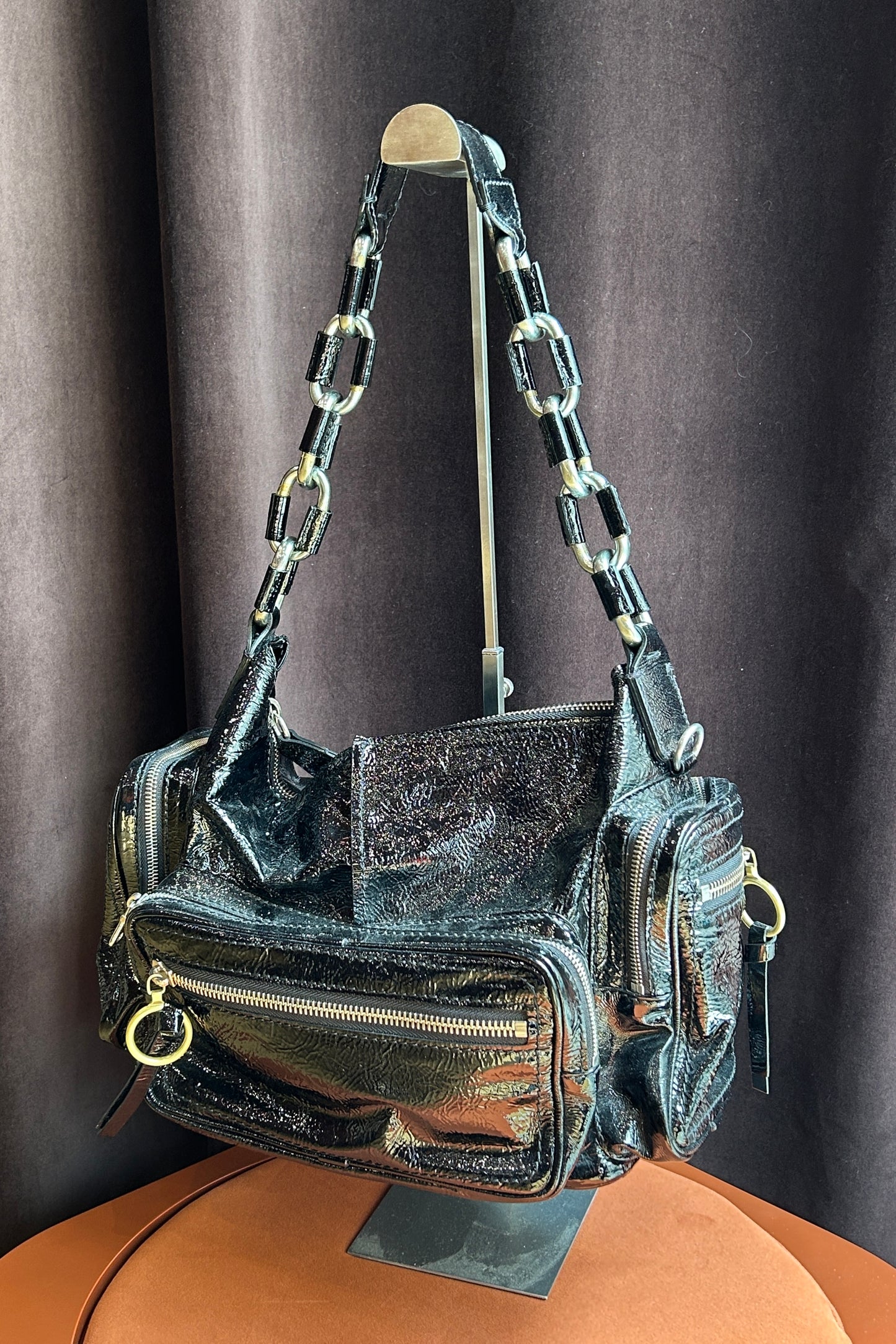 Vintage Chloé Betty Patent Leather Shoulder Bag