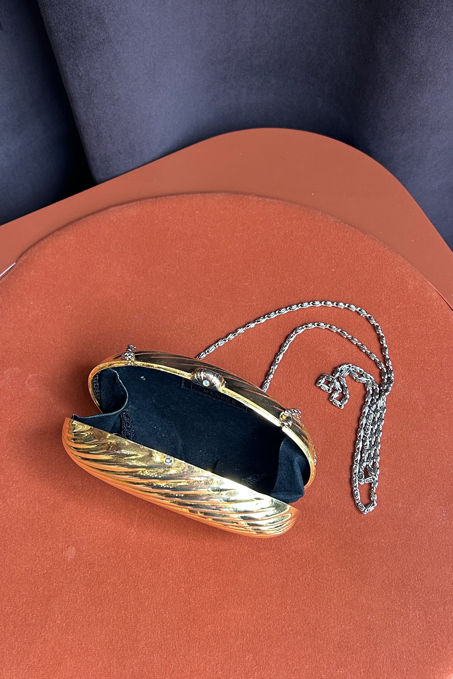 1980s – Gold Metal Evening Clutch