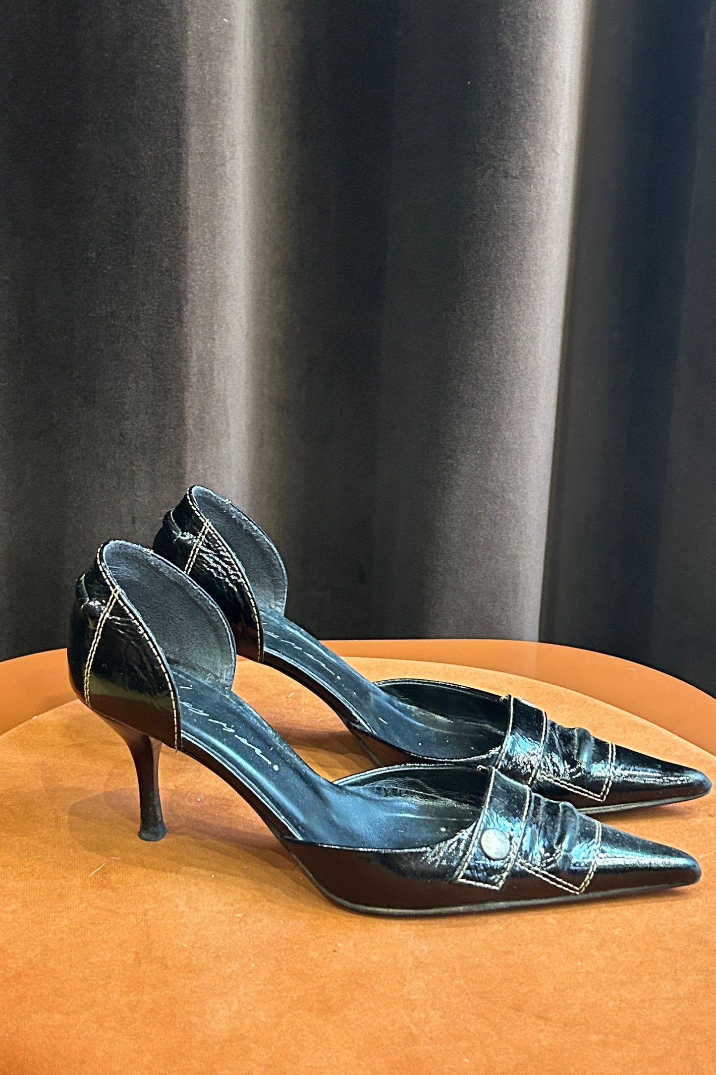 Grey Mer Black Patent Leather Pumps – Italian Elegance, 2000s