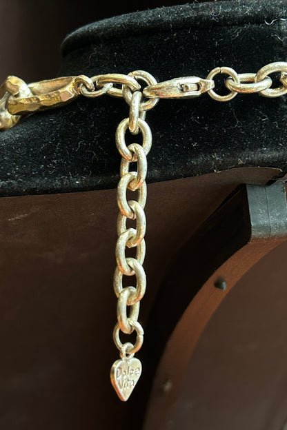 Dolce vita Silver-Tone Rhinestone Necklace