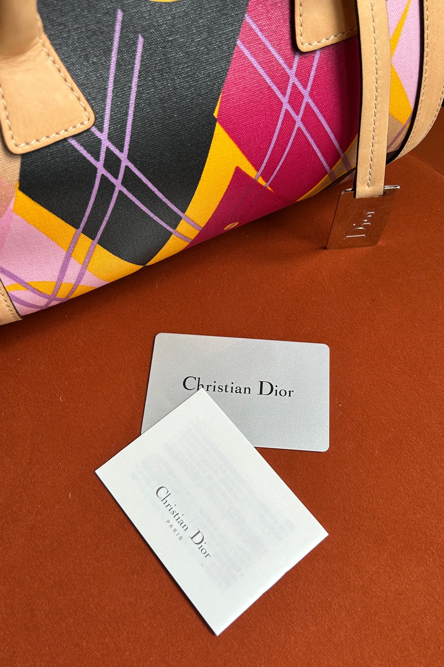 Christian Dior Bulling Arlequin Boston Bag by John Galliano