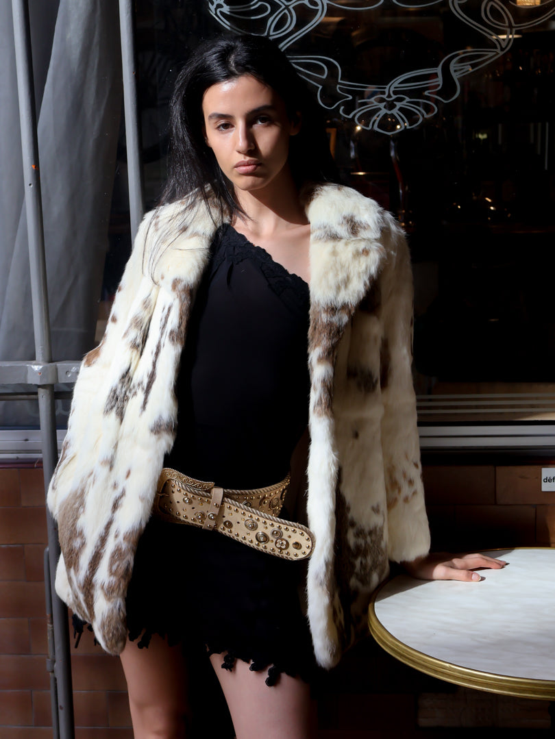 Vintage Rabbit Fur Coat