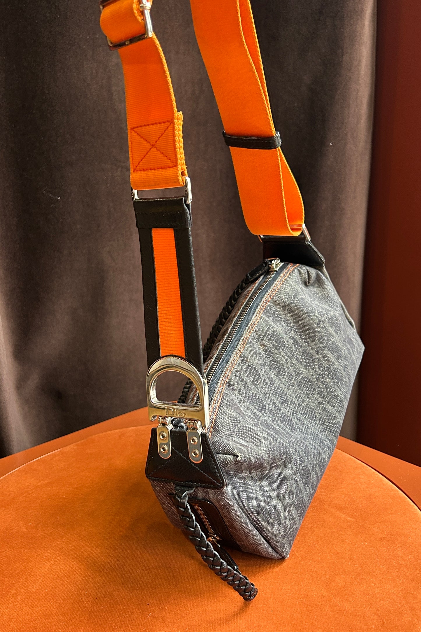 Christian Dior “Remove Before Flight” Trotter Saddle Bag – 2005-2006 by John Galliano