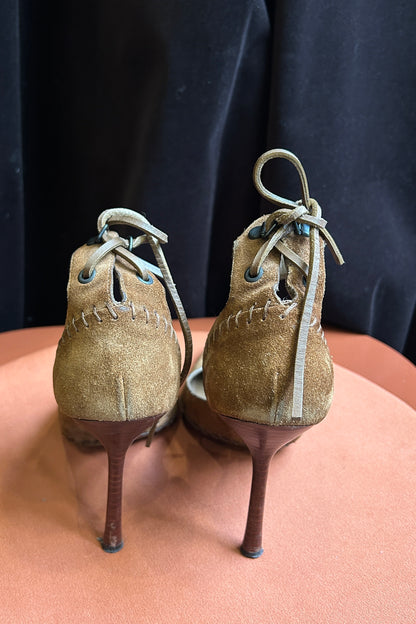 Brown Gucci pumps
