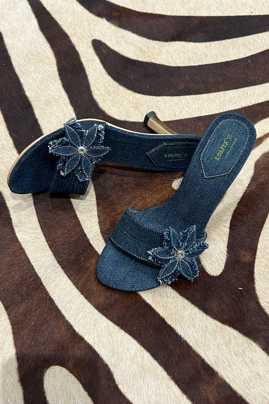 Lolita Lempicka denim mules