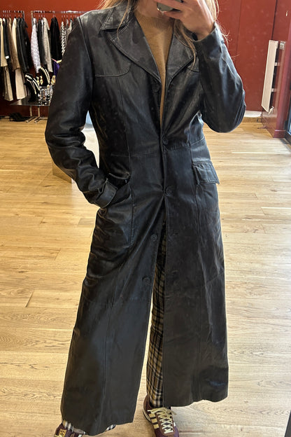 Long black Redskin coat