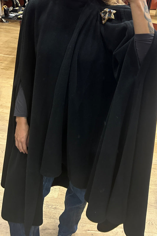 Vintage Marianne Gray 80s Black Cape