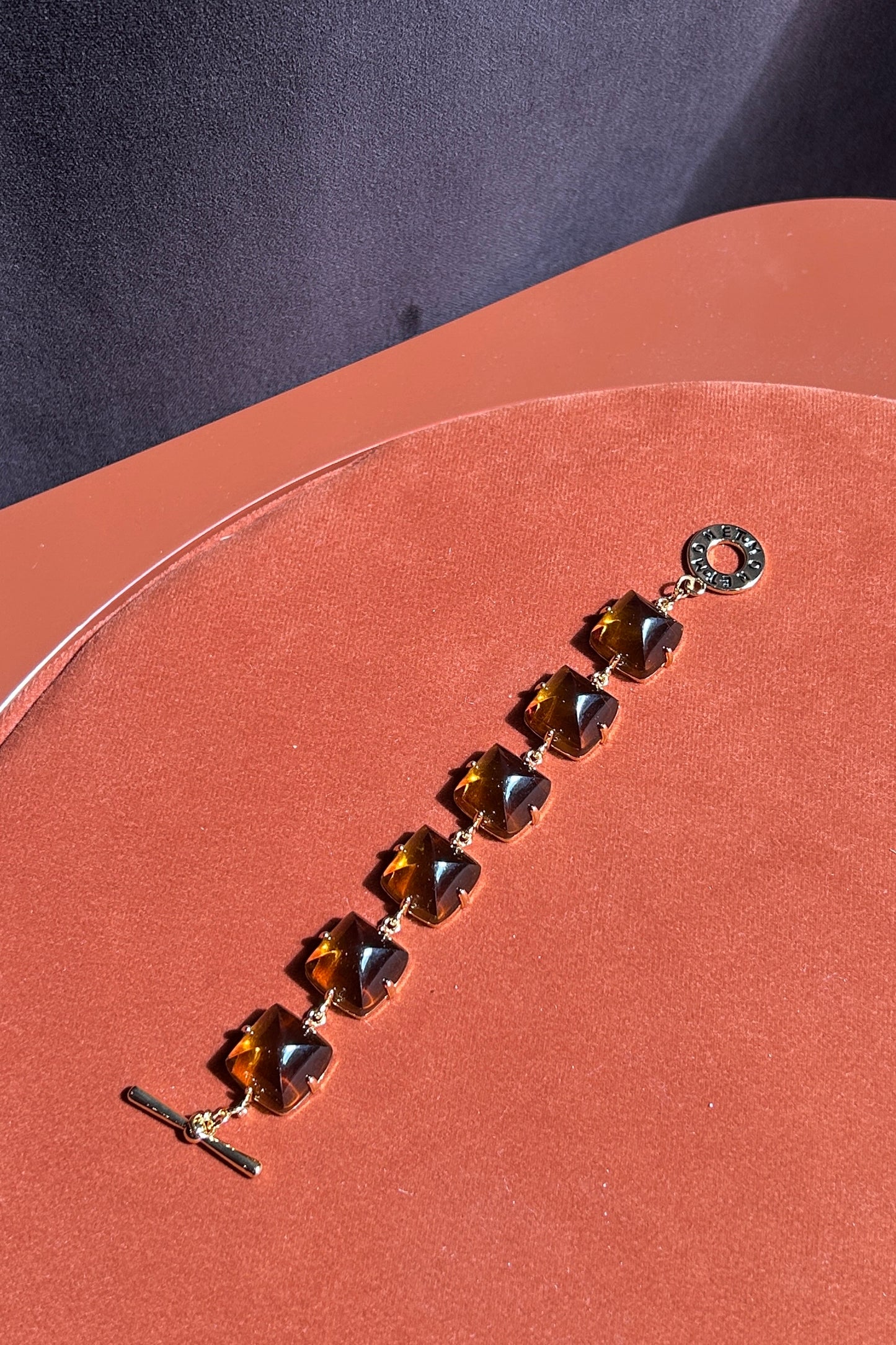 Vintage Monet Amber-Tone Bracelet