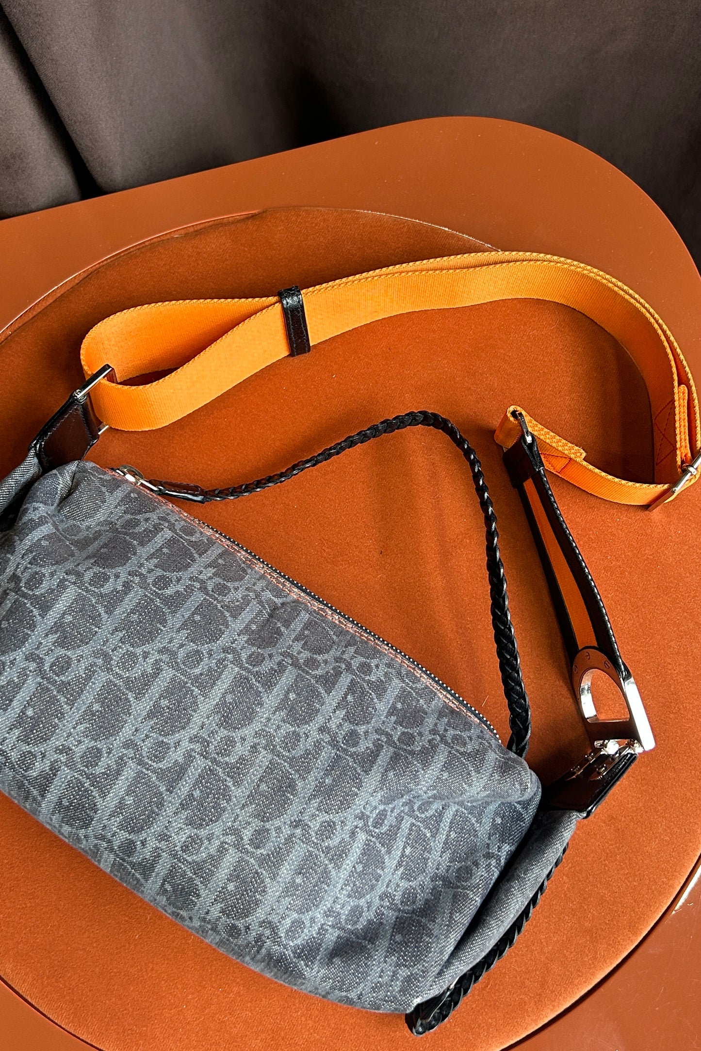 Christian Dior “Remove Before Flight” Trotter Saddle Bag – 2005-2006 by John Galliano