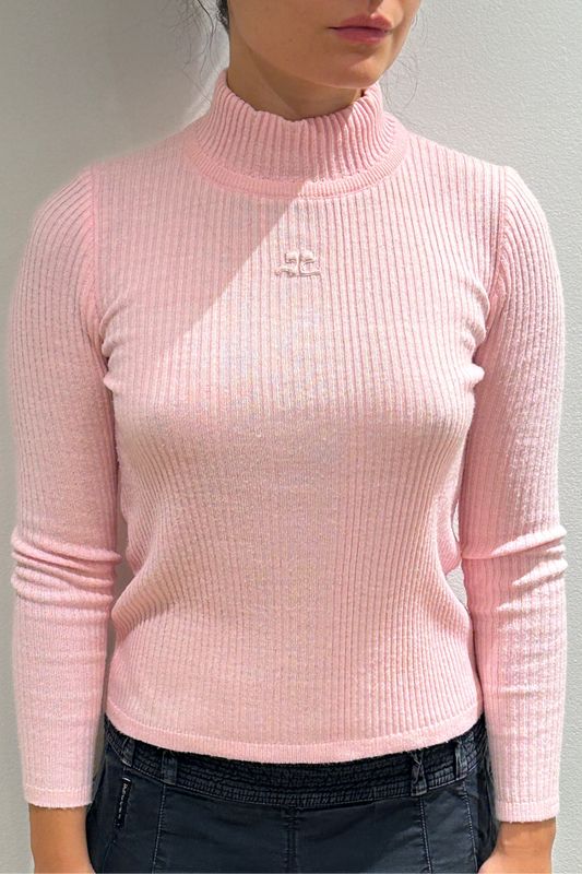 Courreges 70 pink sweater