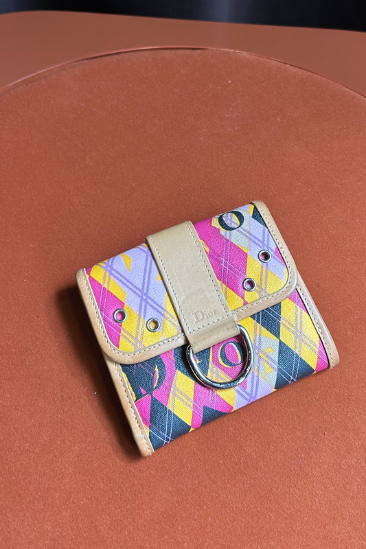 Christian Dior Galliano Arlequin Leather Wallet