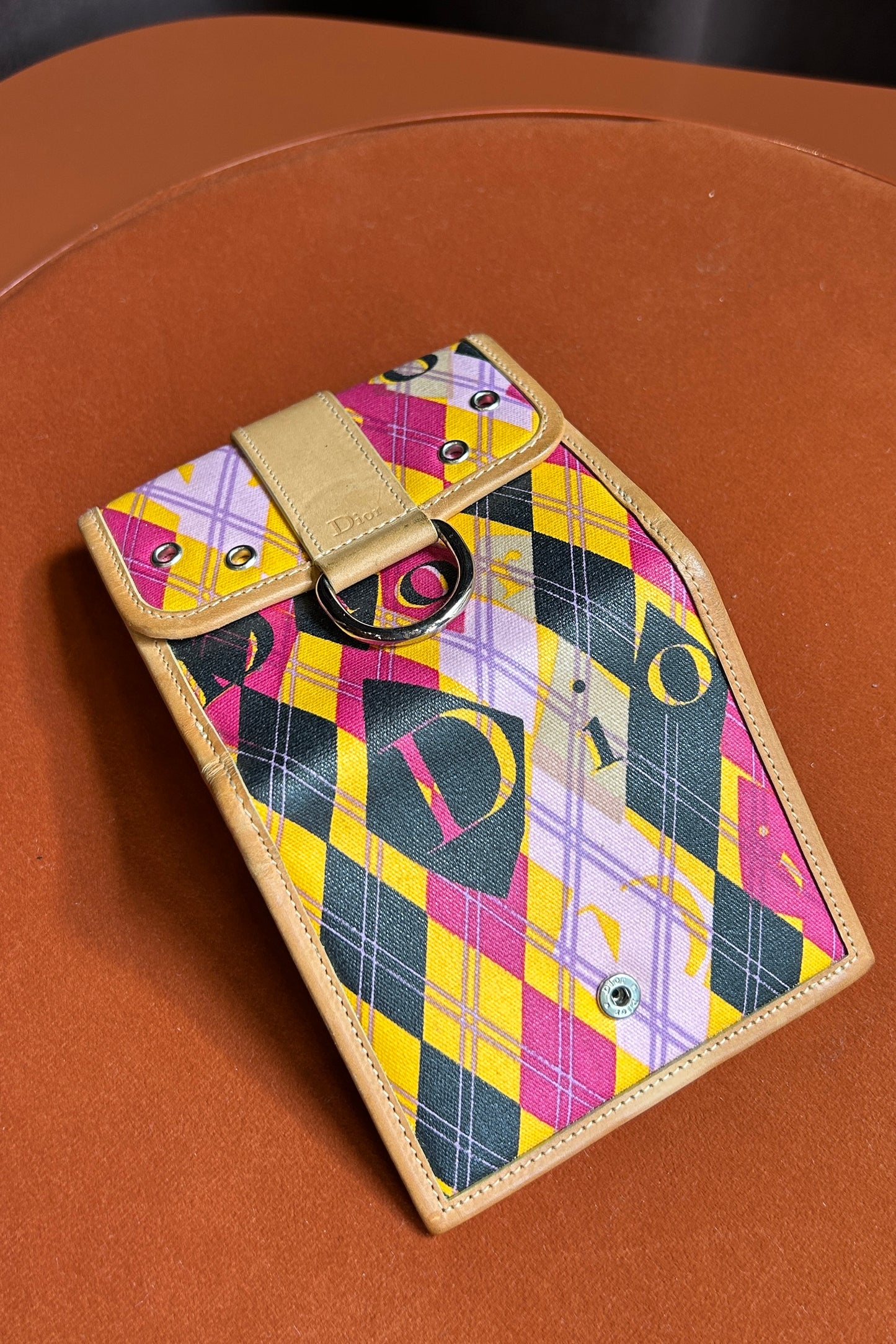 Christian Dior Galliano Arlequin Leather Wallet