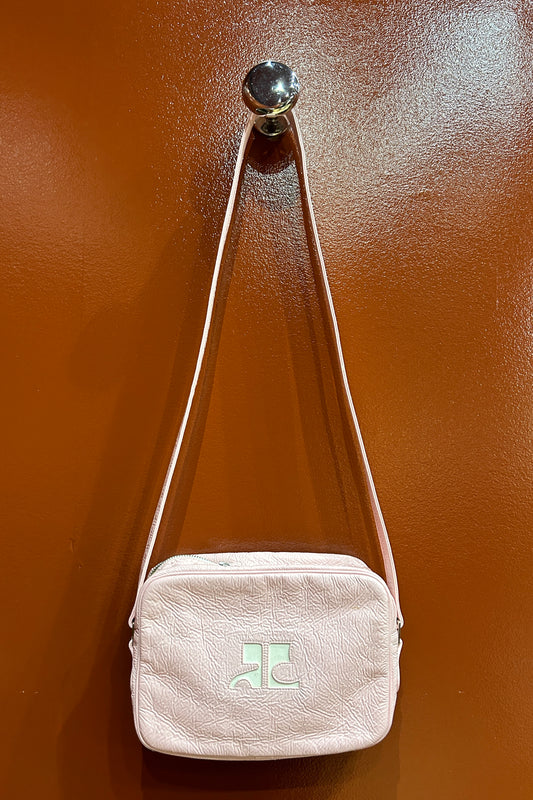 Pale pink courreges bag