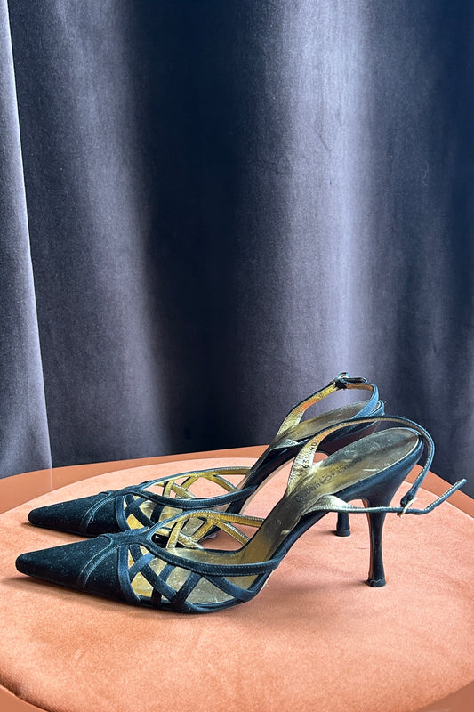 Vintage Black Pointed-Toe Pumps Dolce & Gabbana, 2000s