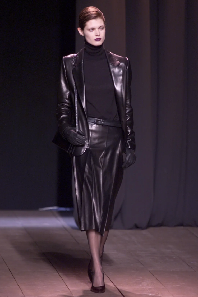 Vintage Black Leather Jacket – Saint Laurent by Alber Elbaz  Runway
