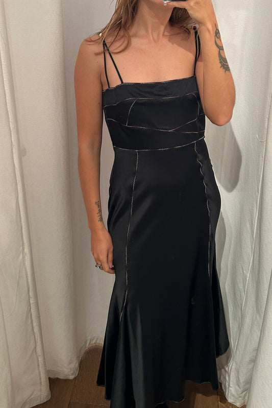 Vintage Black Silk Beaded Slip Dress – Roberto Cavalli