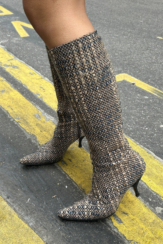 Bottes en tweed