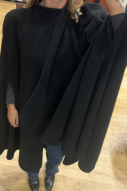 Vintage Marianne Gray 80s Black Cape
