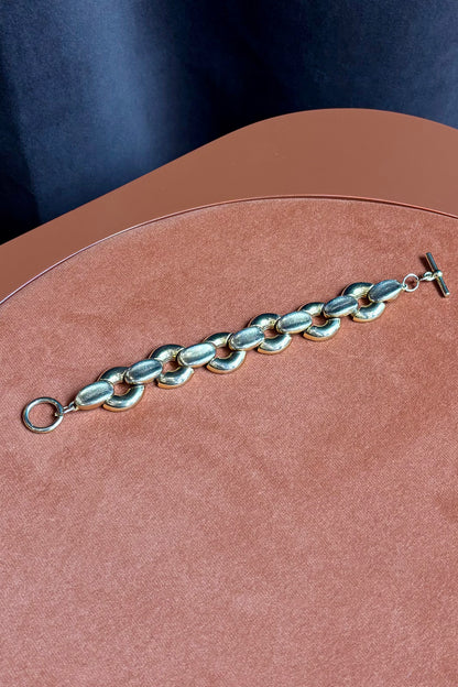 Bold Gold-Tone Chunky Chain Bracelet