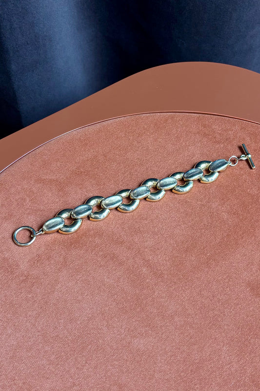 Bold Gold-Tone Chunky Chain Bracelet
