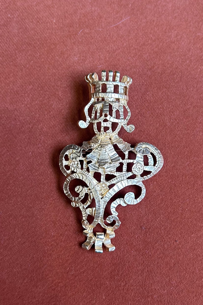 Vintage Silver-Tone King-Shaped Brooch