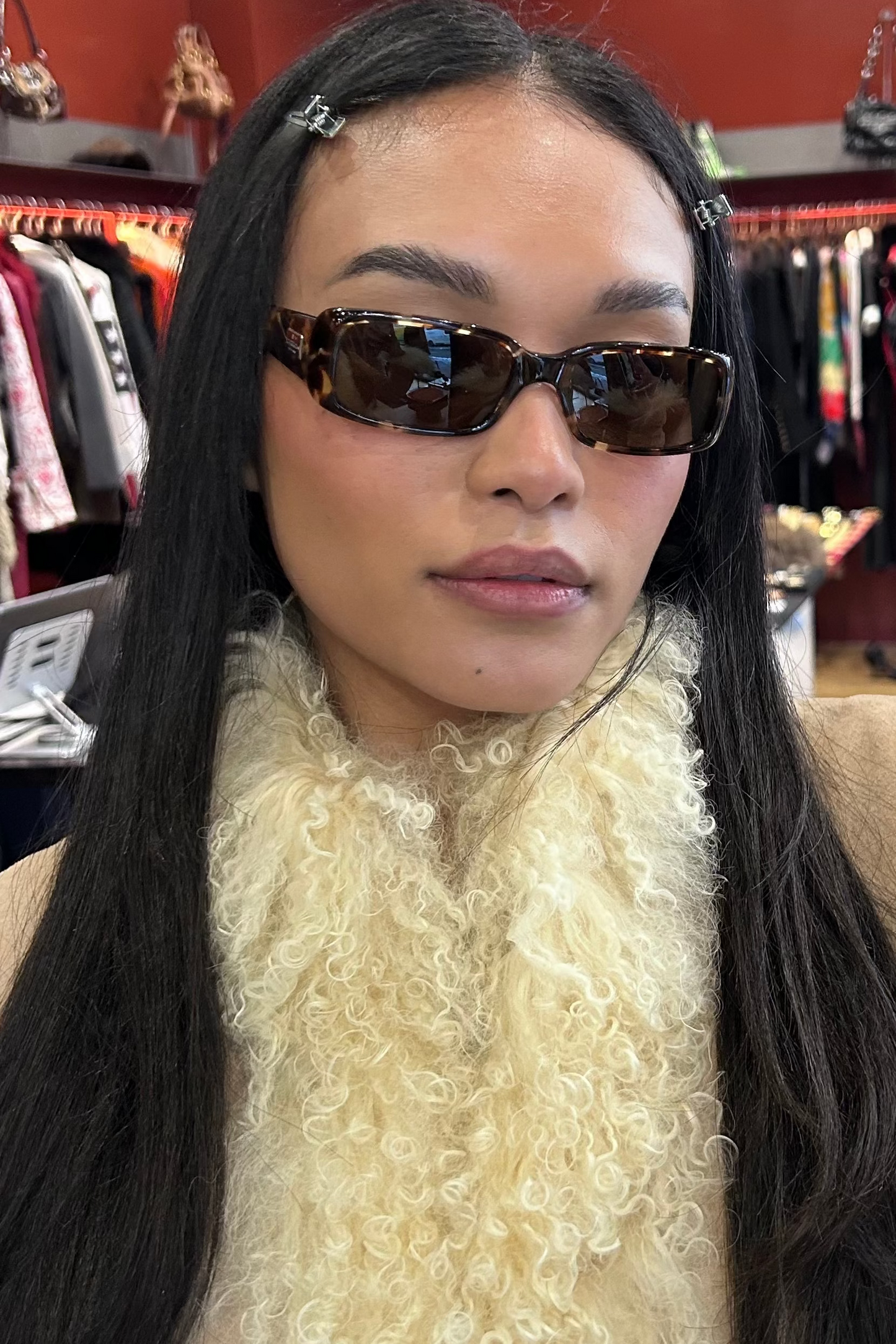 Vintage Gucci Rectangular Tortoiseshell Sunglasses