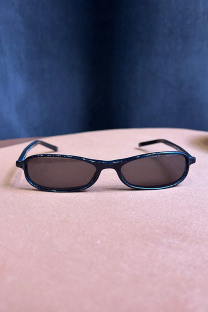 Vintage Gucci Black Rectangular Sunglasses