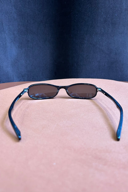 Vintage Gucci Black Rectangular Sunglasses