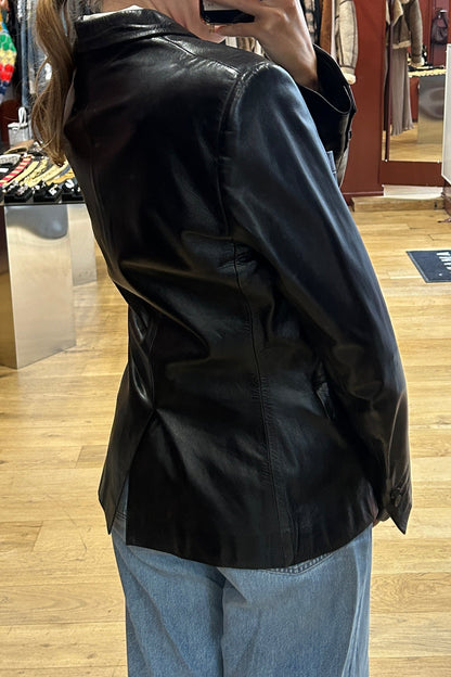 Vintage Black Leather Jacket – Saint Laurent by Alber Elbaz  Runway