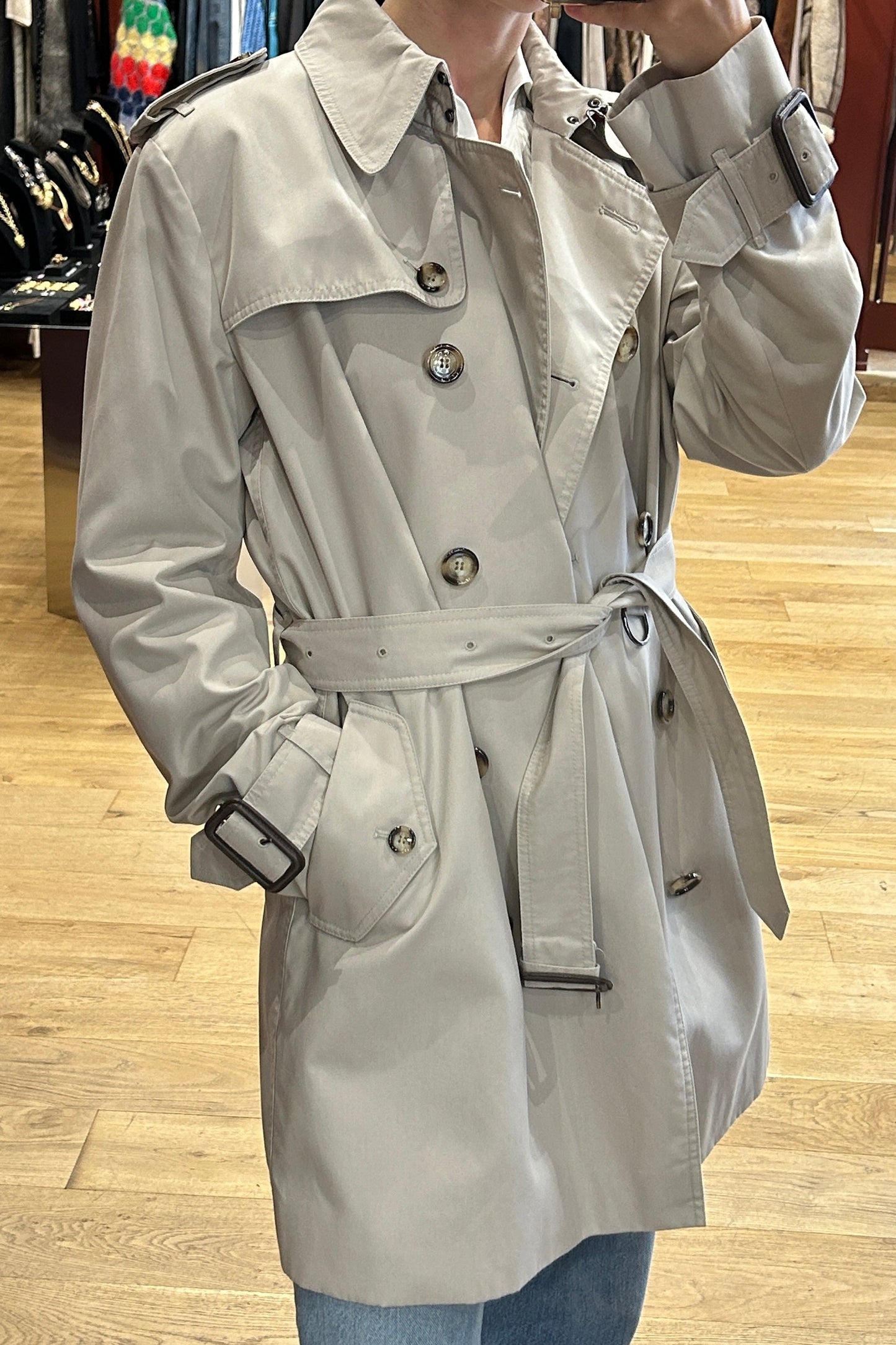 Vintage Burberry Classic Beige Trench Coat