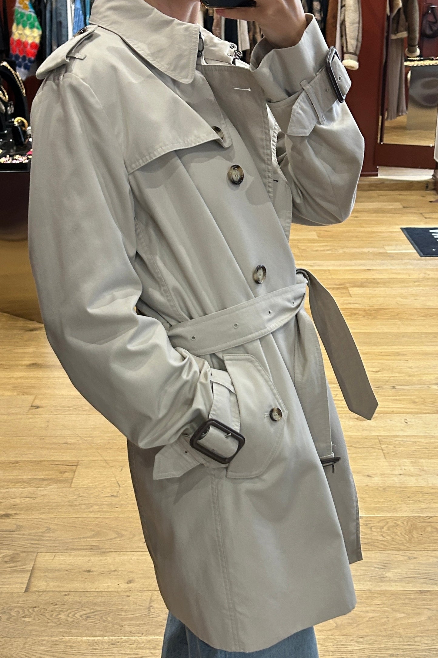 Vintage Burberry Classic Beige Trench Coat