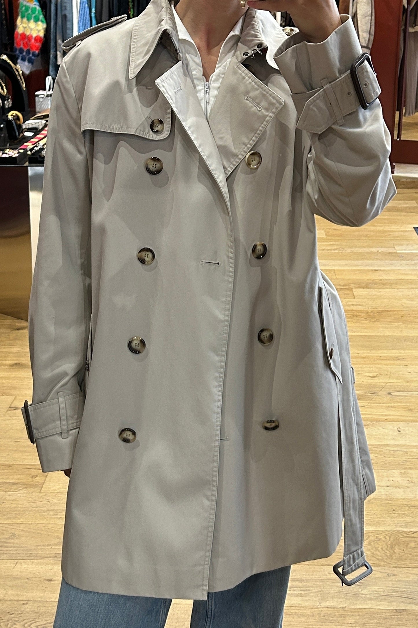 Vintage Burberry Classic Beige Trench Coat