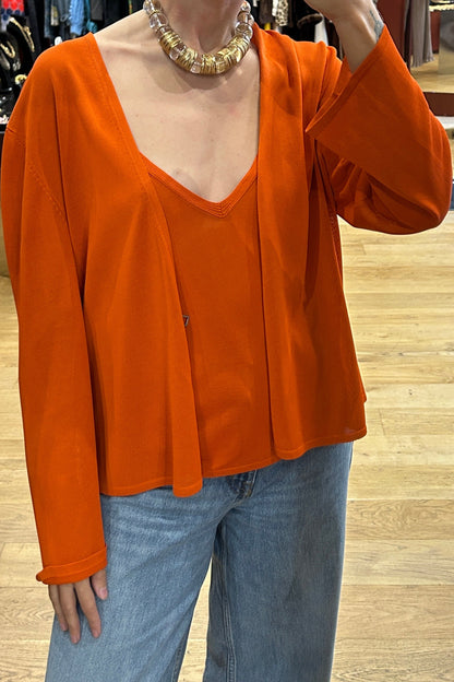 Vintage Hermès Cardigan and Top Set