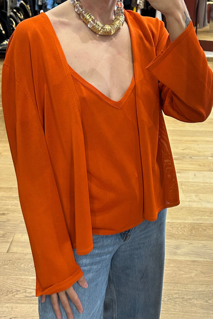 Vintage Hermès Cardigan and Top Set