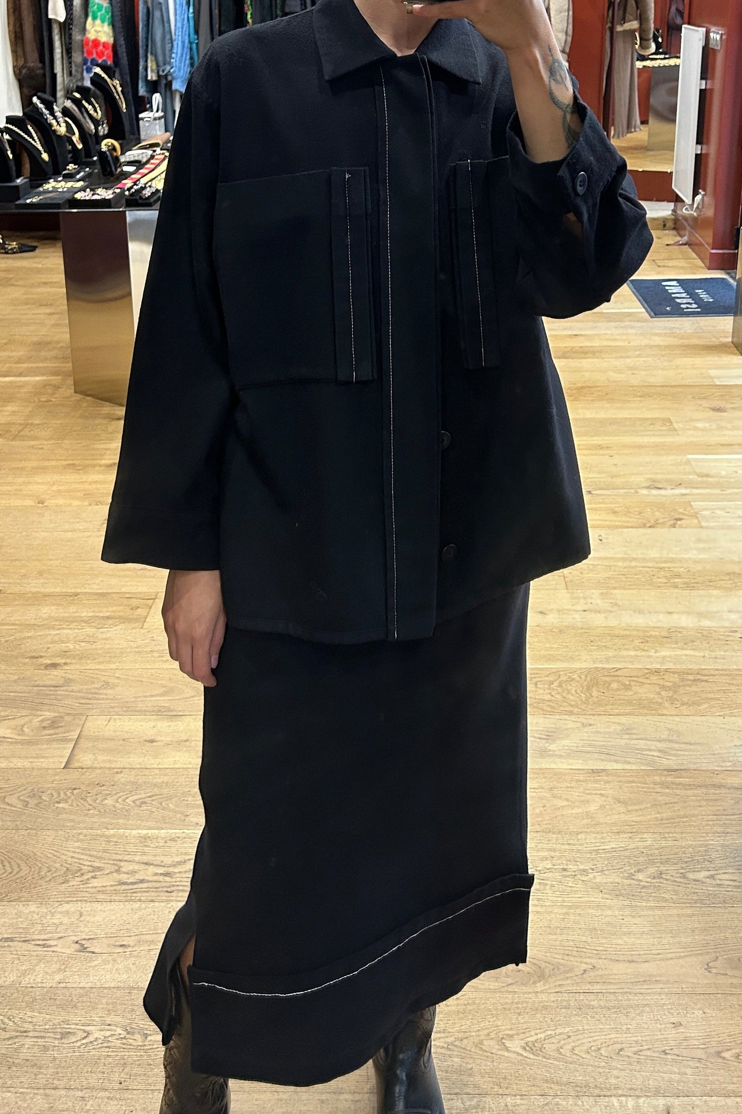 Yohji Yamamoto Jacket and Skirt Set