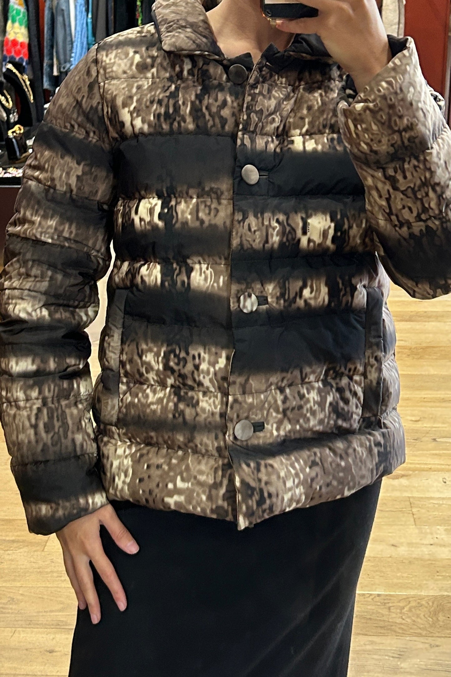 Vintage Printed Puffer Jacket – Prada