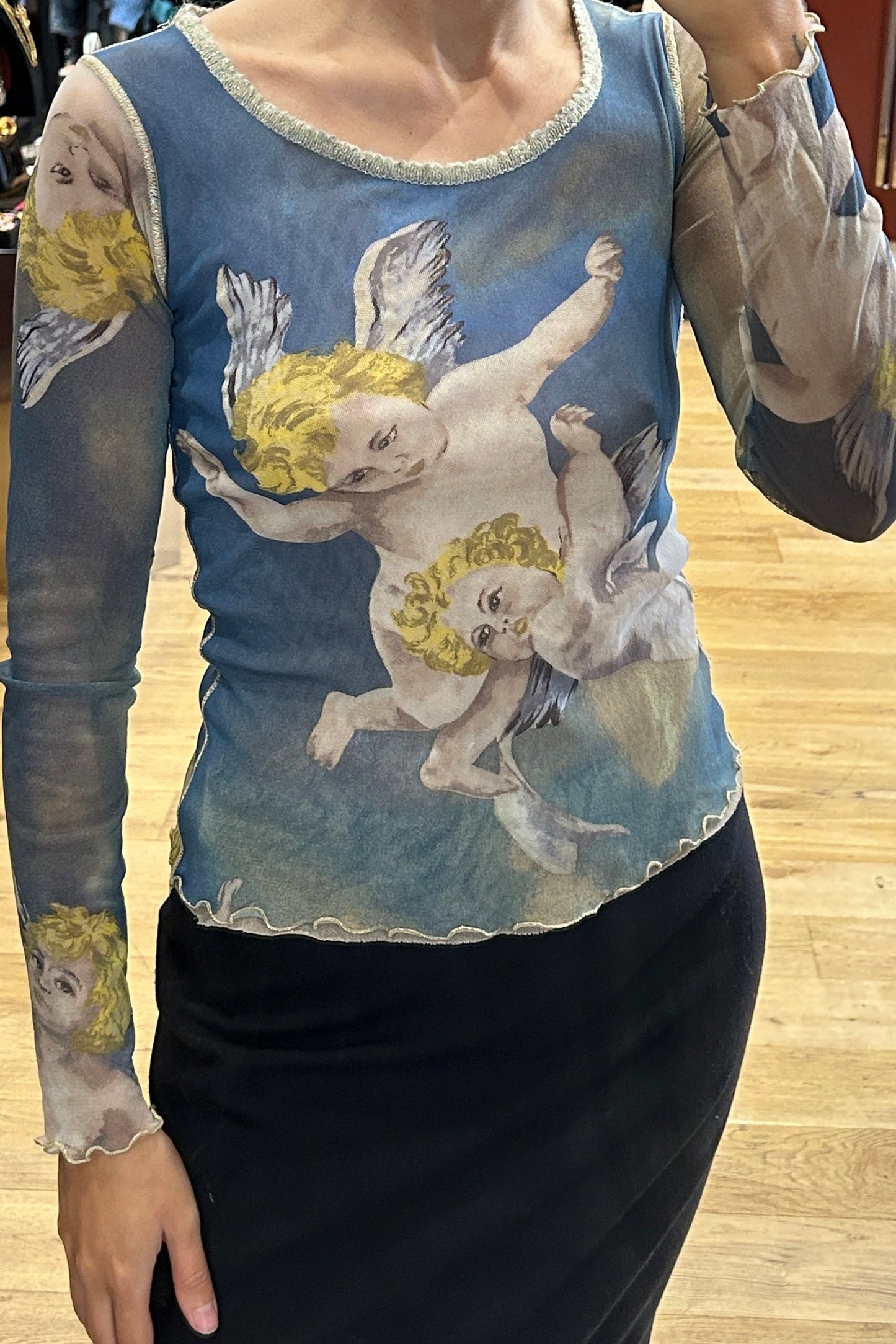 Vintage Angelo Marani Mesh Top