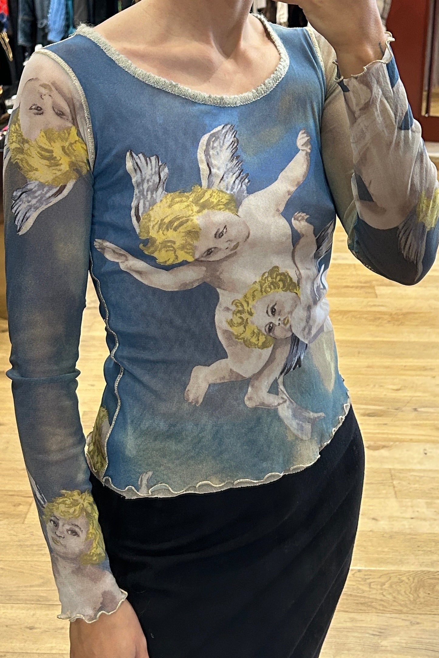 Vintage Angelo Marani Mesh Top