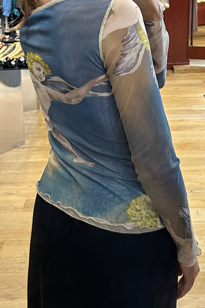 Vintage Angelo Marani Mesh Top